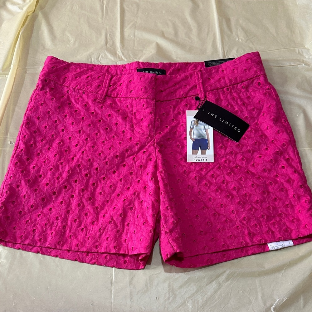 The Limited Fuchsia Eyelet Women Shorts size 4